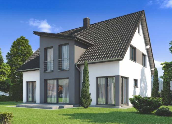 Visualisierung des Concept Haus Musterhauses CH 210.