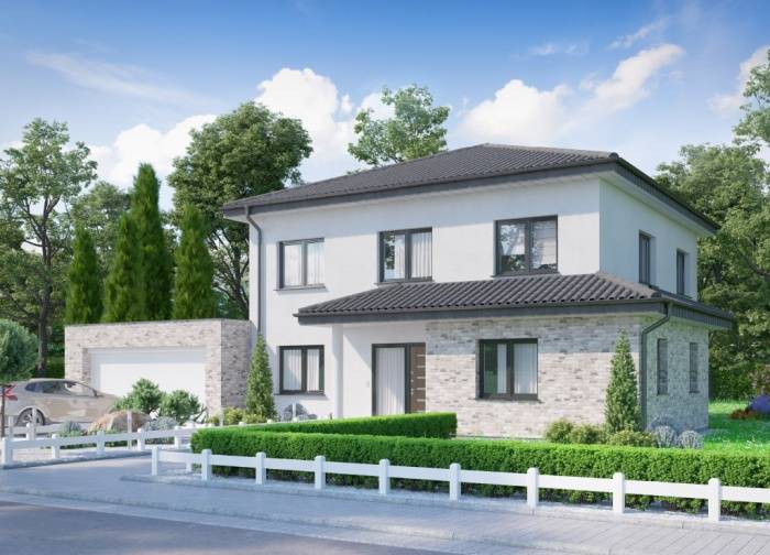 Visualisierung des Concept Haus Musterhauses CH 540.